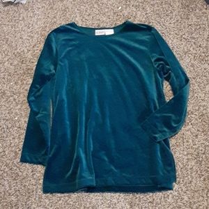 Liz Baker Essentials long-sleeved velour top PM